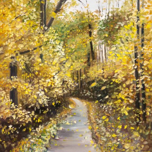 Letting Go. Oil. 16 x 20 inches. original. Nanette Catigbe