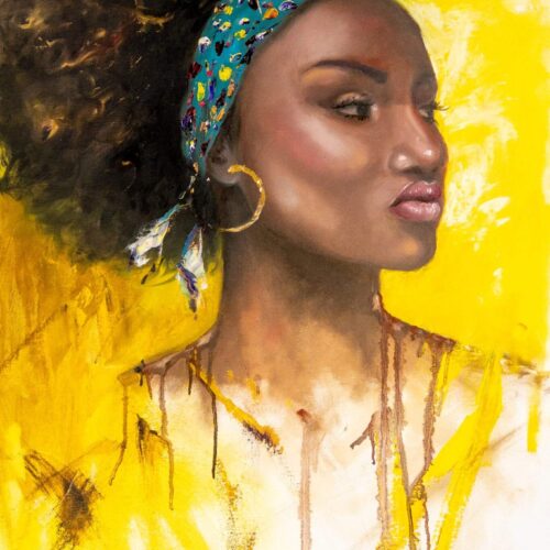Bold and Beautiful. Oil on Canvas. 24 x 36 inches. Original. Nanette Catigbe
