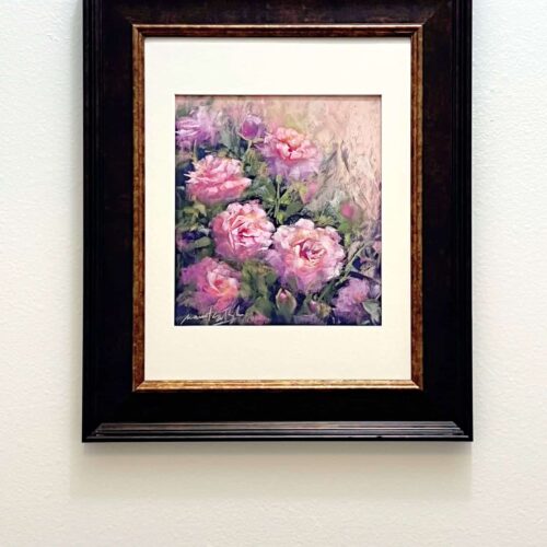 Roses 2. Pastel on Sanded Paper. 8 inches x 9 inches. Original. Nanette Catigbe