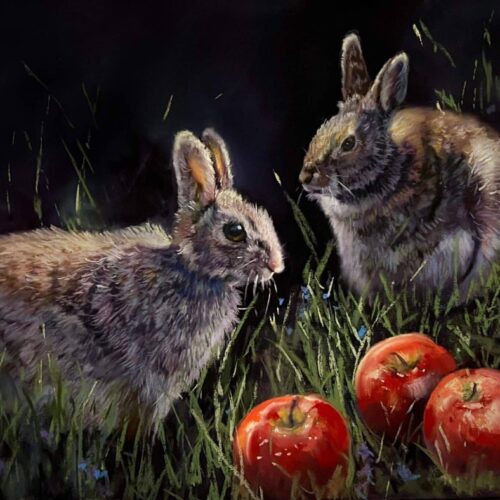 Harvest Moon. Pastel on Pastelmat. 13 x 19 inches. Original. Nanette Catigbe