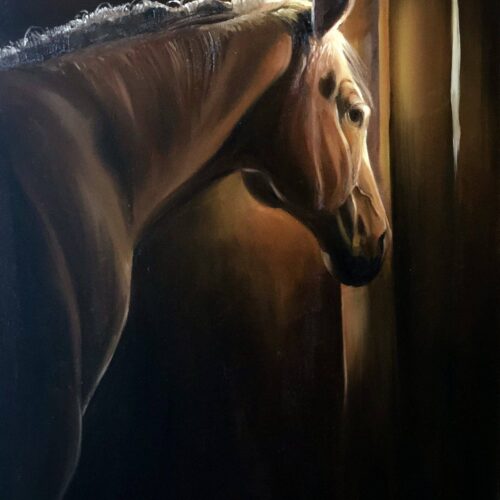 Her Tender Heart. Oil. 18 x 24 inches. Original. Nanette Catigbe