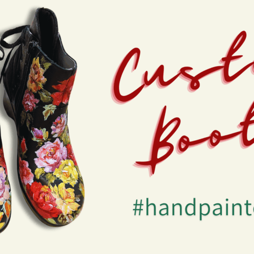 Step in Style: Personalized Painted Boots. Custom Painting Services. Nanette Catigbe