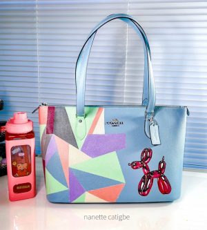 One-of-a-Kind Hand-Painted Coach Bag — Wearable Art Collectible