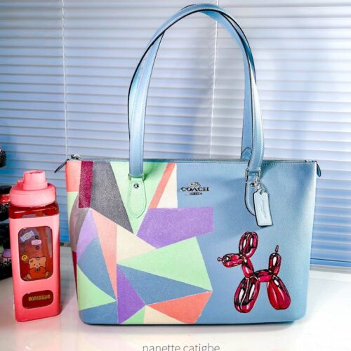 One-of-a-Kind Hand-Painted Coach Bag by Nanette Catigbe