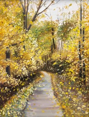 Letting Go – 16x20 Framed Original Oil Painting on Canvas by Nanette Catigbe (2019)