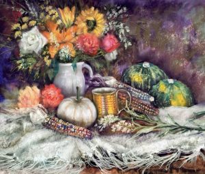 Gathered Grace – 20x25 Original Pastel on Sanded Paper by Nanette Catigbe (2024)