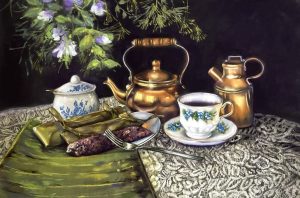 A Taste of Home – 13x19 Original Pastel on Pastelmat by Nanette Catigbe (2023)