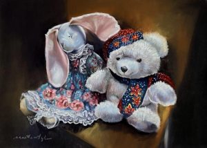 A Christmas Story – 10x13 Original Pastel on Pastelmat by Nanette Catigbe (2023)