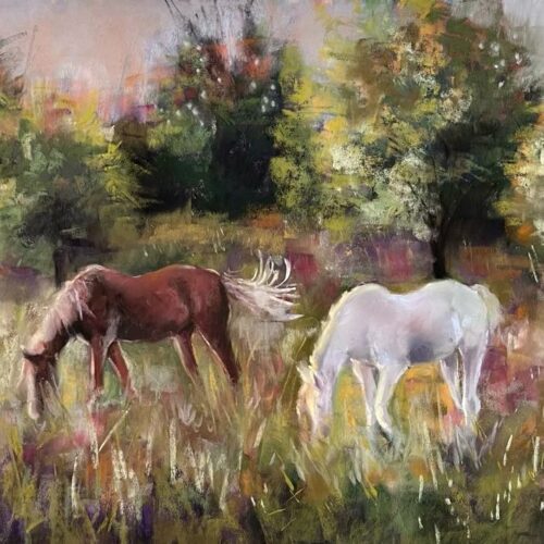 Back Roads. Pastel on Sanded Paper. 14 x 20 inches. Original. Nanette Catigbe