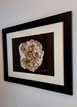 From the Sea – 15x16 Framed Original Watercolor by Nanette Catigbe