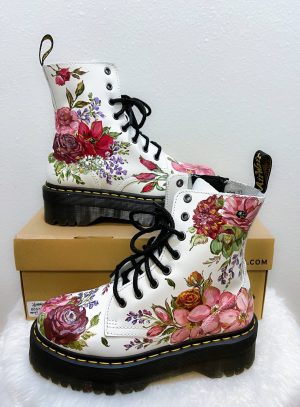 Custom Hand-Painted Boots — Personalized Floral Wearable Art Commission