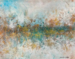 Awaiting Spring – 16x20 Original Mixed Media on Gessoed Board by Nanette Catigbe (2021)