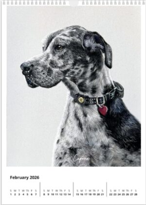 2026 Dog Portraits Calendar – Set B | Original Pastel Art by Nanette Catigbe