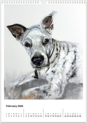 2026 Dog Portraits Calendar – Set A | Original Pastel Art by Nanette Catigbe